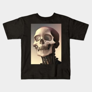 Human Skull Resting on the Ground Kids T-Shirt